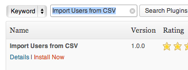 Import Users from CSV