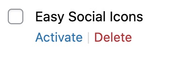 Easy Social Icons