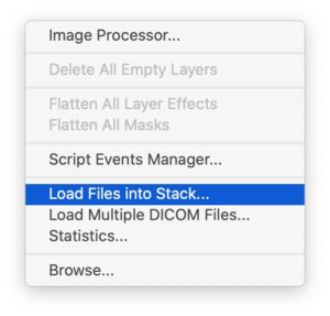 Load files into stack
