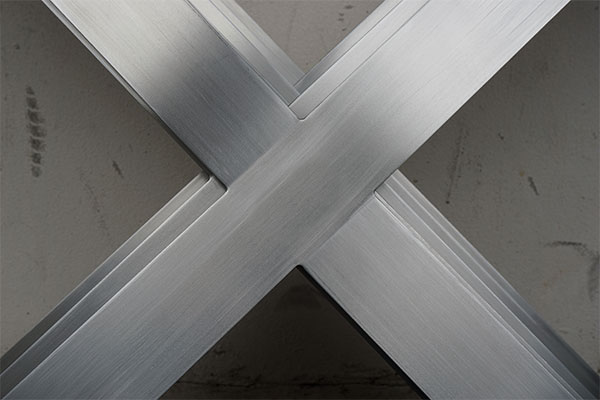 x-shaped metal